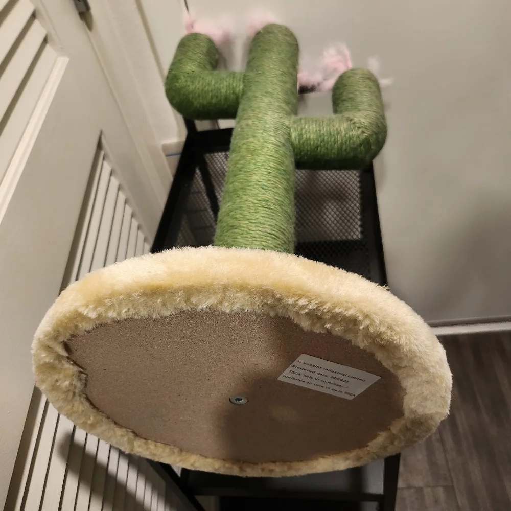 Wholesale Green Cactus Cat Scratching Post with Quality Jute Rop